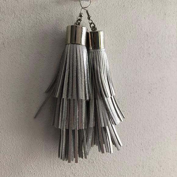 Jewelry - Leather Tassel Earrings